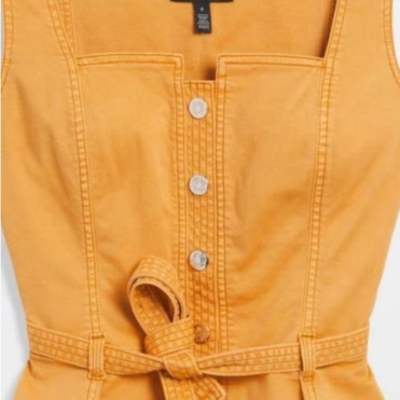 White House Black Market Butterscotch Bustier top with button detail. NWT - Picture 3 of 5